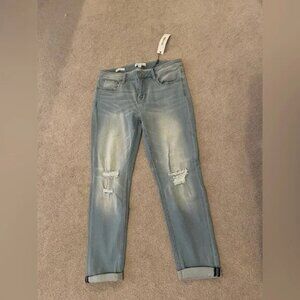 Vigoss Blue Skinny Jeans Distressed Style